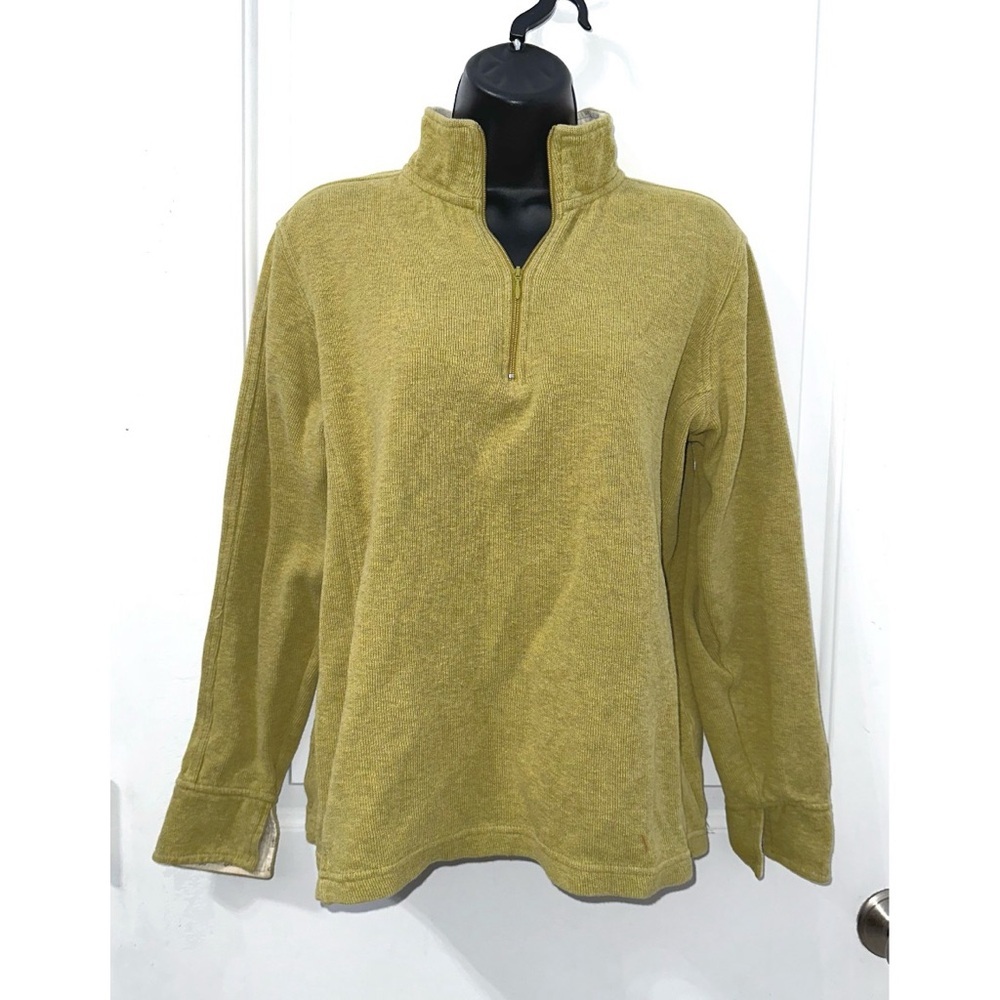 Orvis Green 1/4 Zip Pullover Top size Medium